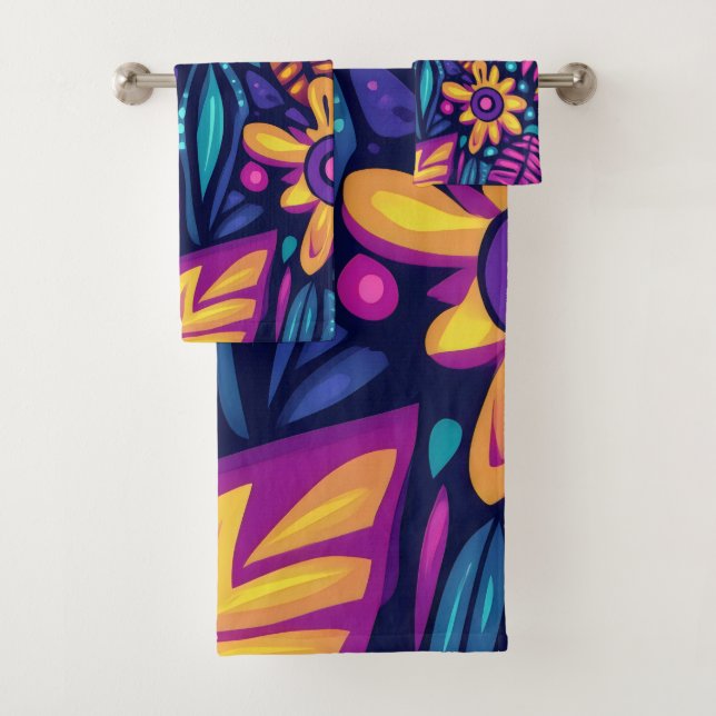 Floral Boho Abstract colorful 12 (In situ)