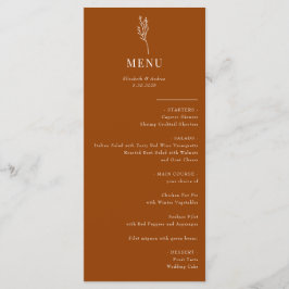 Floral botánica minimalista | Menú Boda