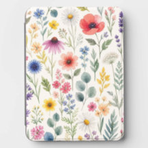 Floral Botánico de Pradera de Acuarela de Flor Sil