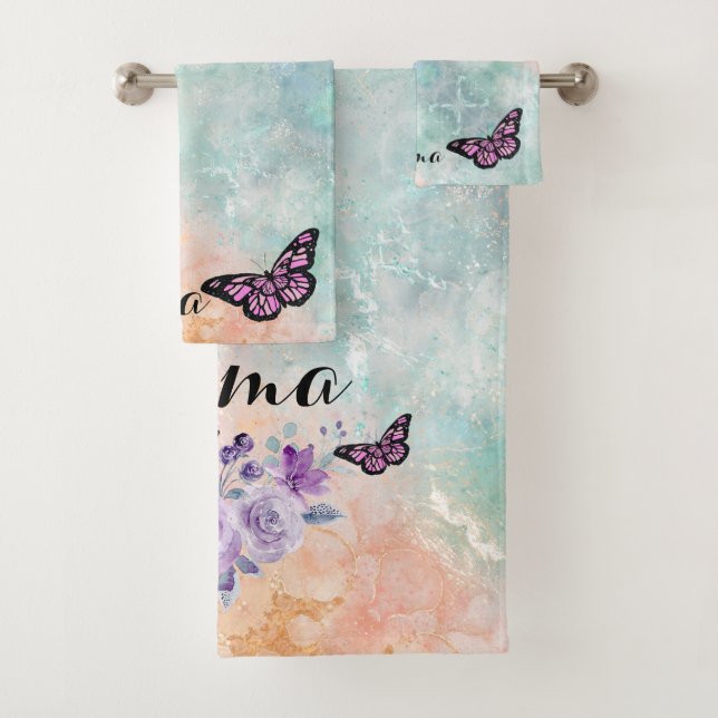 Floral bouquet purple garden (In situ)