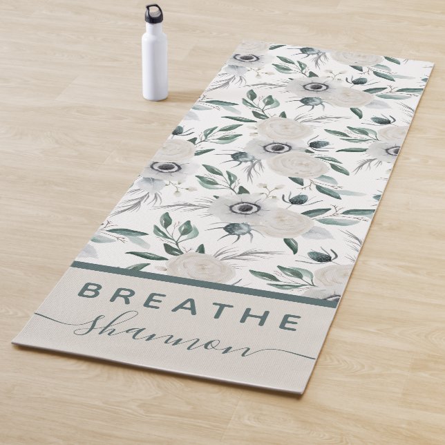 Floral Breathe Yoga Mat (In situ)