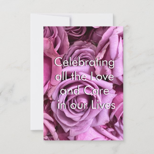 Floral celebrando la maternidad y la postal de amo (Anverso)