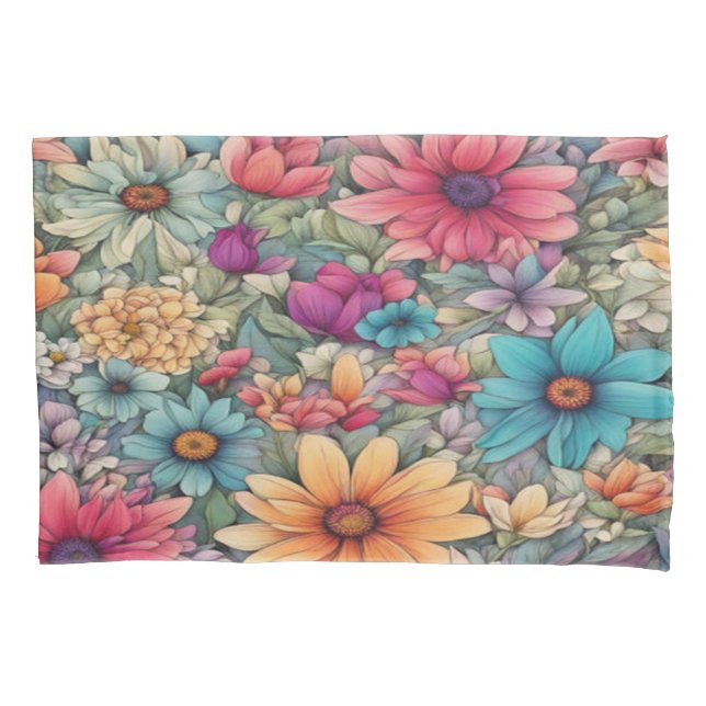 Floral clásica nº 44 - funda de almohada (Anverso-izquierdo)