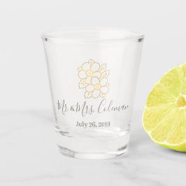 Floral clásico - vaso de medida de encargo