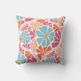 Floral colorida | Tapa de almohada de tiro