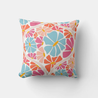 Floral colorida | Tapa de almohada de tiro