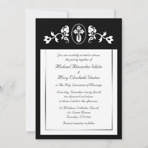 Floral con Invitaciones a la Boda Ortodoxa