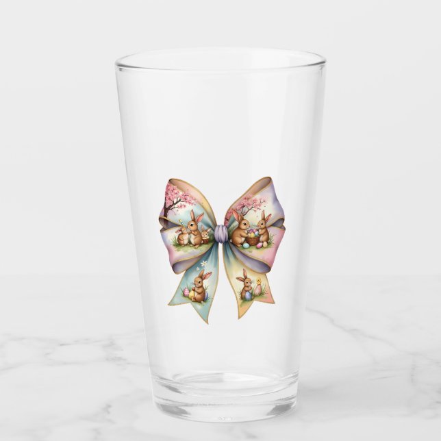 Floral Cottontail Bunny Coquette Bow Rabbit Easter (Anverso)