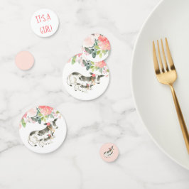 Floral Dairy Cow Baby Shower Decoraciones Confetti