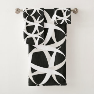 Floral de acento monocromático blanco y negro