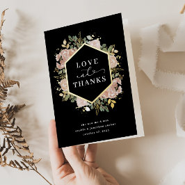 Floral de acuarela neutra | Amor y gracias oro