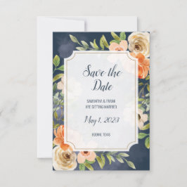 Floral de Boda azul ruso