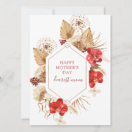 Floral de boho en el día de la madre