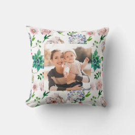 Floral de bonito con almohada fotográfica