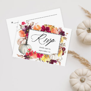 Floral de calabaza blanca con carne RSVP
