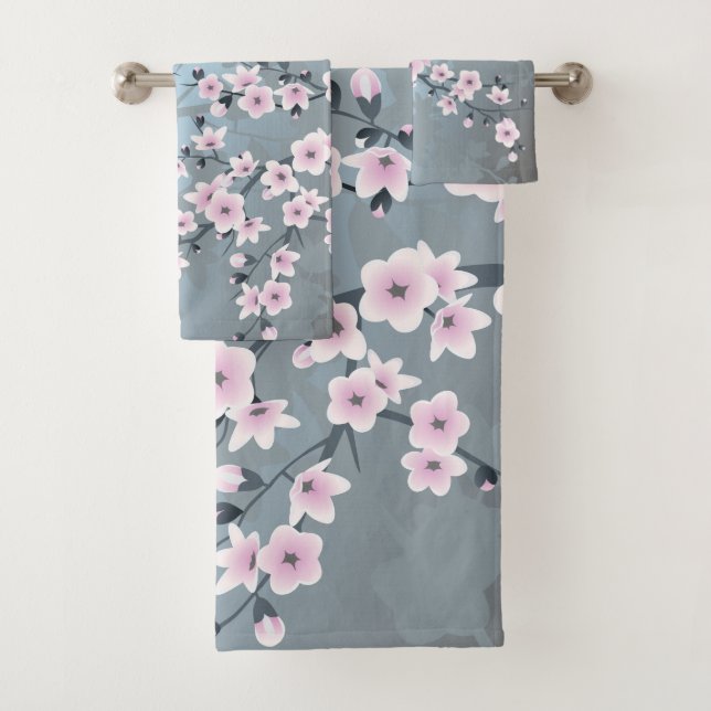 Floral de cerezo azul oscuro (In situ)