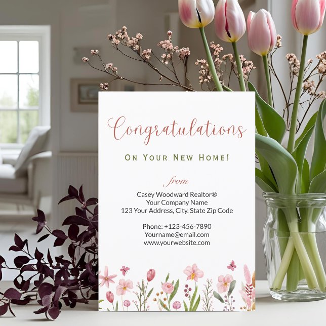 Floral de cliente de felicitaciones de Realtor per (Subido por el creador)