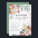 Floral de color crujiente color agua de 30 años co<br><div class="desc">Incursiones florales de color azul,  azul,  verde y rosa en los 30 años. Bonita temática fiesta moderna y elegante.</div>