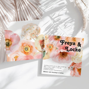 Floral de colores audaces   Invitación a la boda c