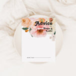 Floral de colores audaces | Tarjeta de asesoramien<br><div class="desc">Esta floral audaz y colorida | La tarjeta de consejo boda le acompañará maravillosamente con su boda botánico moderno y luminoso. Las grandes acuarelas de color rosa rosa oscuro, naranja quemado, flores de rosa polvorientas y las vistas a los melocotones o a los albaricoques de la vegetación le dan a...</div>