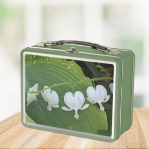 Floral de corazón sangrante blanco