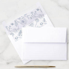 Floral de cosecha azul turbia