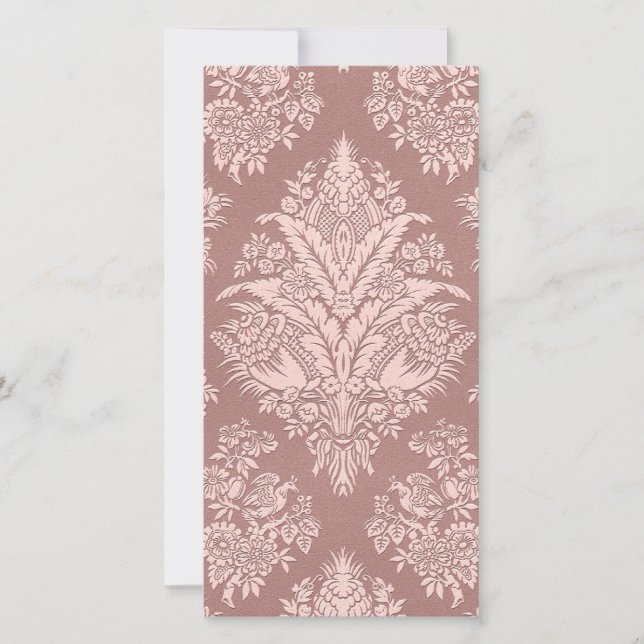 Floral de cosecha en rosado beige (Anverso)