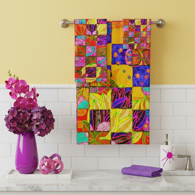 Floral de cuadros bohemio (Subido por el creador)