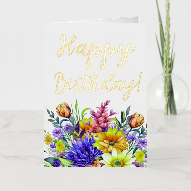 Floral de Cumpleaños (Anverso)