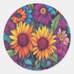 Floral de girasol #212 - Pegatinas