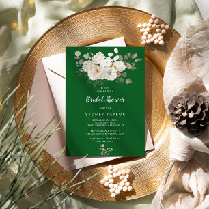 Floral de invierno Invitación a ducha de novia ver