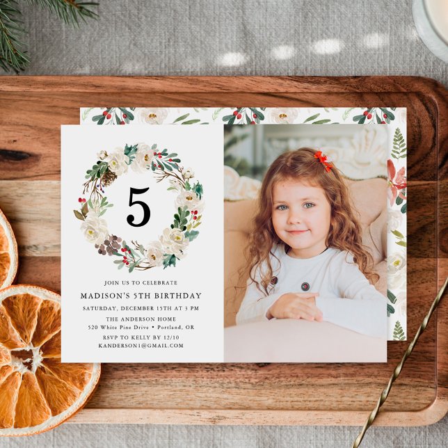 Floral de invierno | Invitación a la fiesta de cum (Subido por el creador)
