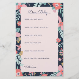 Floral de jardín | Queridas tarjetas para bebés