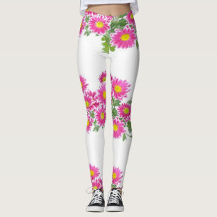 floral de leggings