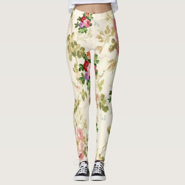 floral de leggings (Anverso)