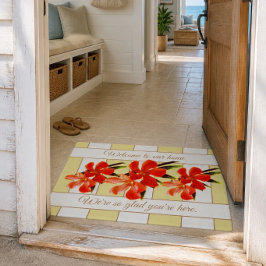 Floral de Naranja | Alfombra de Bienvenida Persona