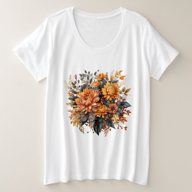 Floral de otoño espléndida (Anverso del diseño)