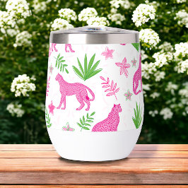 Floral de queso rosado preppy