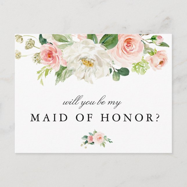 Floral de Rubor serás mi tarjeta de honor (Anverso)