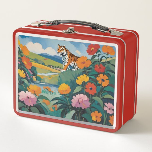 Floral de tigre vigilante (Anverso)