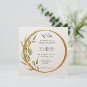 Floral De Tono Rojo Caído Con Invitación Poema