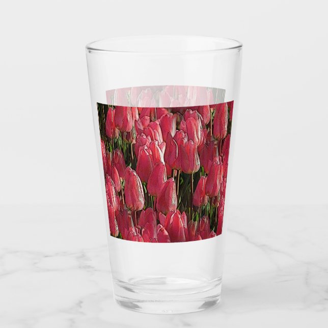 Floral de tulipanes rosados (Anverso)