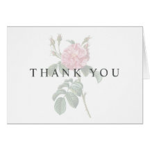 Floral de un solo Rosa radiante Gracias