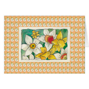 Floral de verano, en blanco dentro