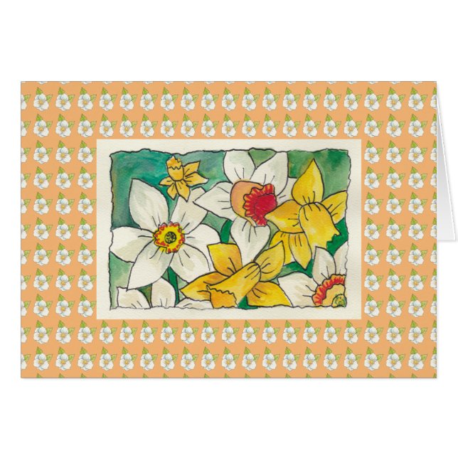 Floral de verano, en blanco dentro (Anverso (Horizontal))