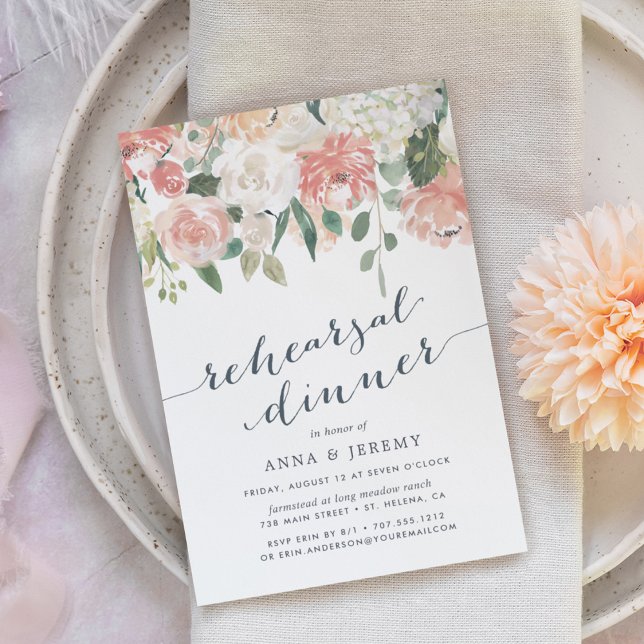 Floral de verano medio | Invitación a la cena de e (Subido por el creador)