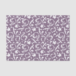 Floral decorativa en papel tisular blanco