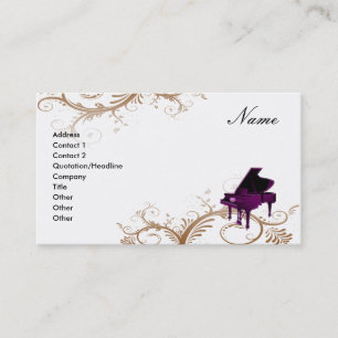 Floral decorativo de la tarjeta de visita del