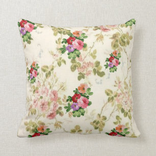 floral decore de almohada de lanzamiento