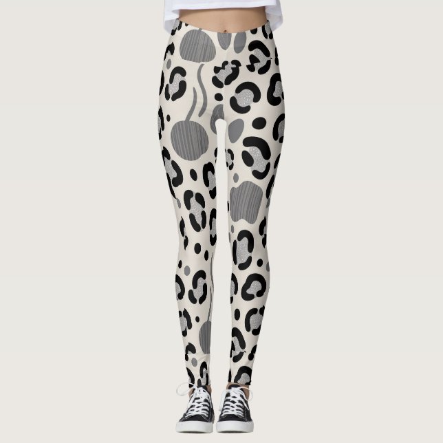 "Floral Elegance Leggings - Ai design (Anverso)